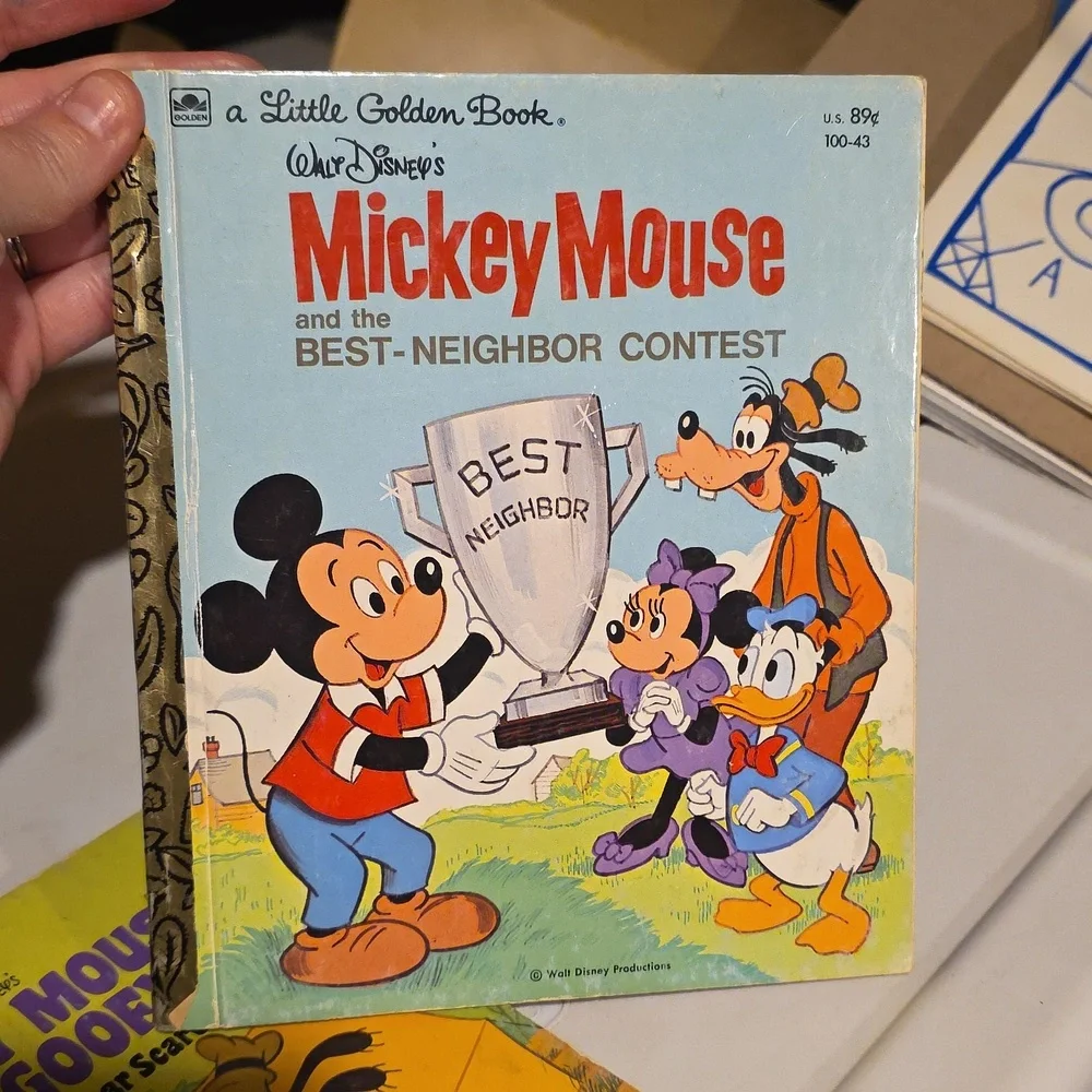 Disney Mickey Mouse and Goofy Kids Learning Book - Yellow